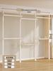 Floor-Standing Clothes Rack: Bedroom Hanger, Retractable Drying Rod, Coat & Hat Rack.