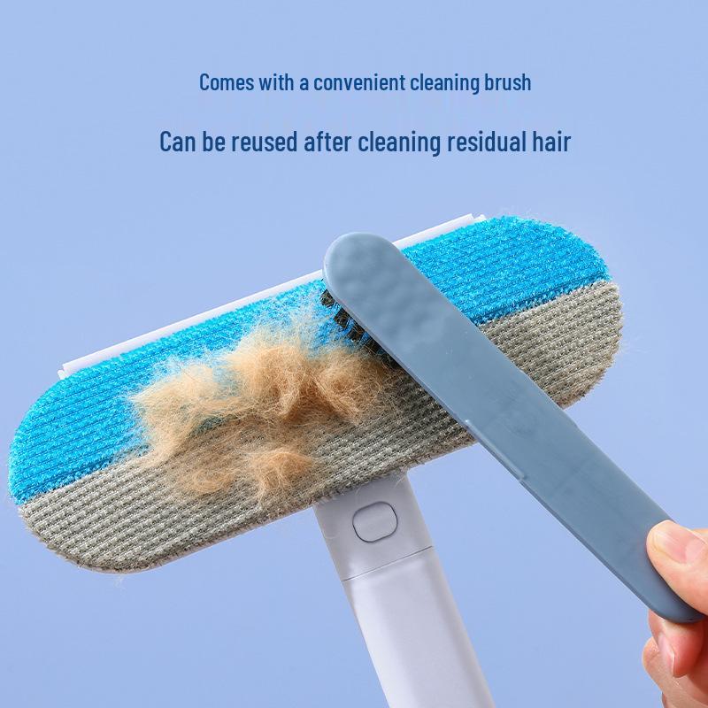Pet Hair Grooming Brush & Suction Cleaner for Dogs - Lint Remover for Carpet, Sofa, and Bed.