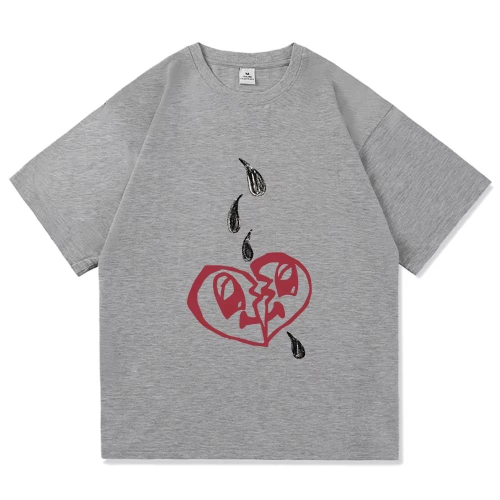 Damiano David Vtipná Malá Obavy Tričko Příští Léto 2025 Pánské Dámské Oblečení Harajuku Oblečení Vysoce Kvalitní Topy Bavlněná Trička