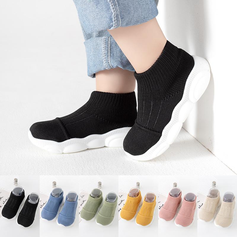 Spring and Autumn Children's Shoes Baby Toddler Shoes Mesh Children's Solid Color Shoes