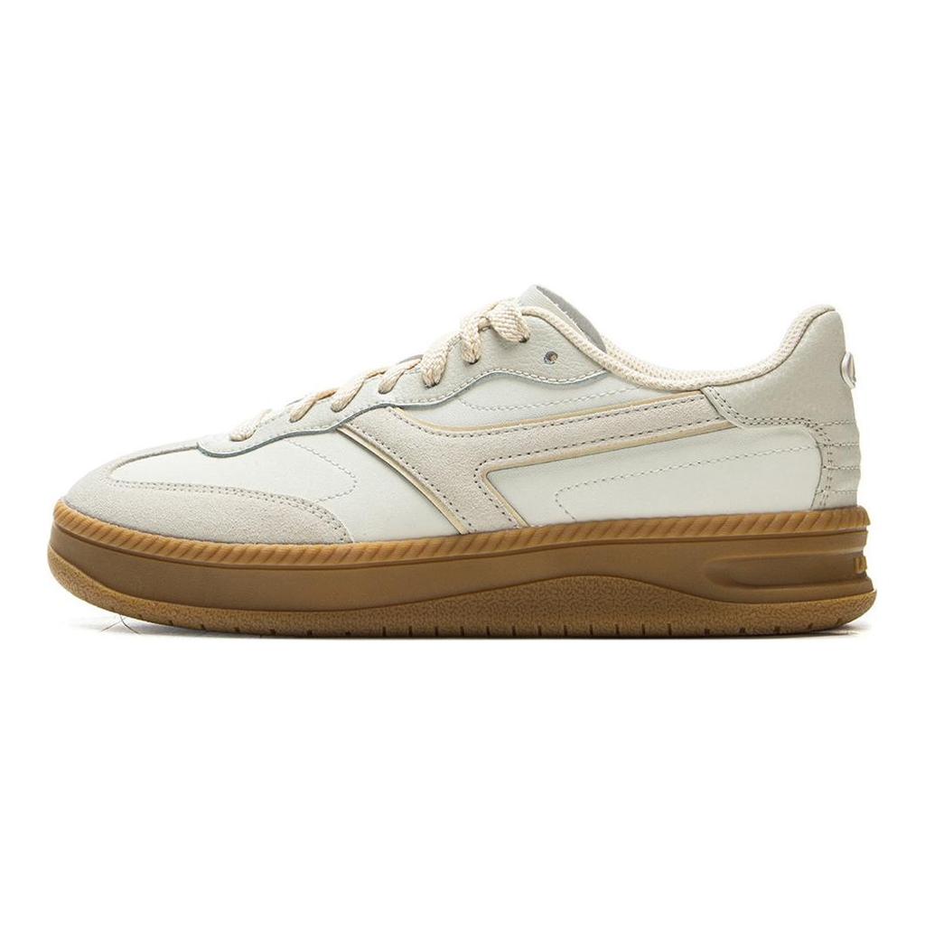 Li Ning Ivy Slip Resistant Abrasion Resistant Low Top Skateboard Shoes Women's White Gray AGCV028-1