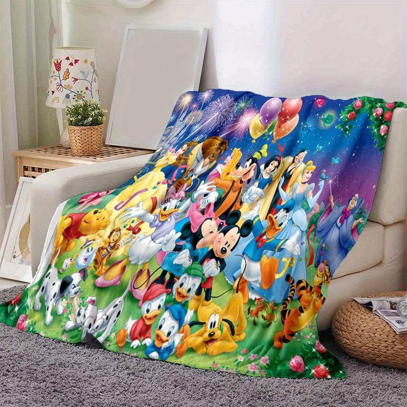 

Mickey & Minnie Blanket - Soft, Warm Flannel Throw for Couch, Bed, Travel, Camping | All-Season Cozy Nap Blanket 100x150cm