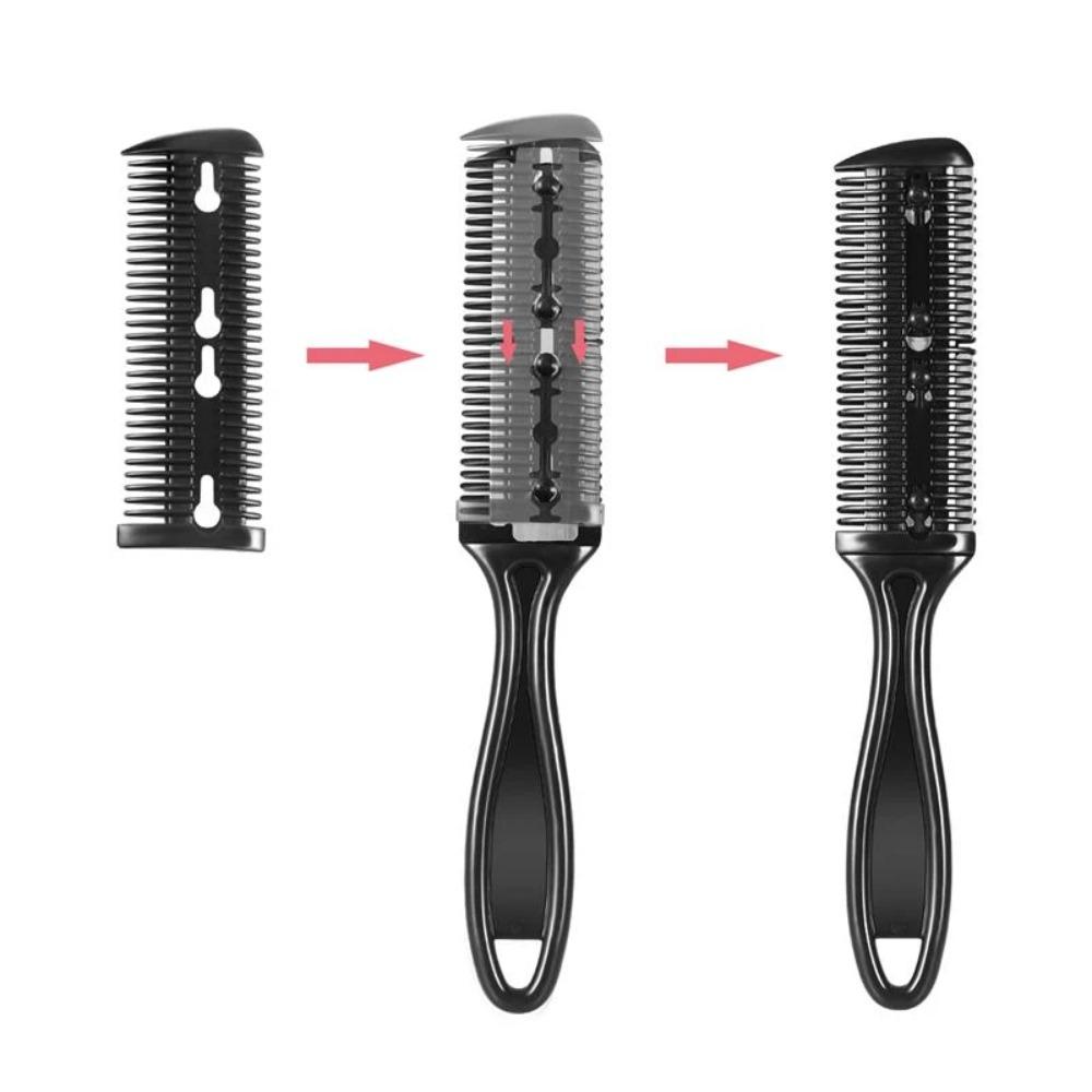 Styler Scissors Tool Thinner Hair Razor Trimmer Comb Double Cutting