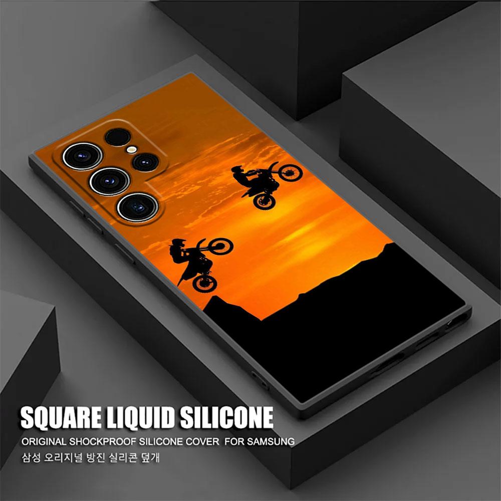 Motorbike Motocross Moto Cross Dirtbikes S26Ultra Case For Samsung Galaxy S26 S25 S24 S23 S20 S21 FE S22 Ultra Plus Phone Cover