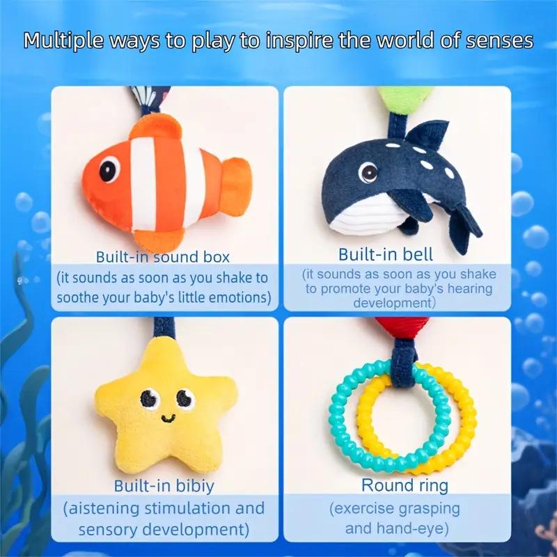 Multifunctional Octopus Crib Pendant Plush Toy