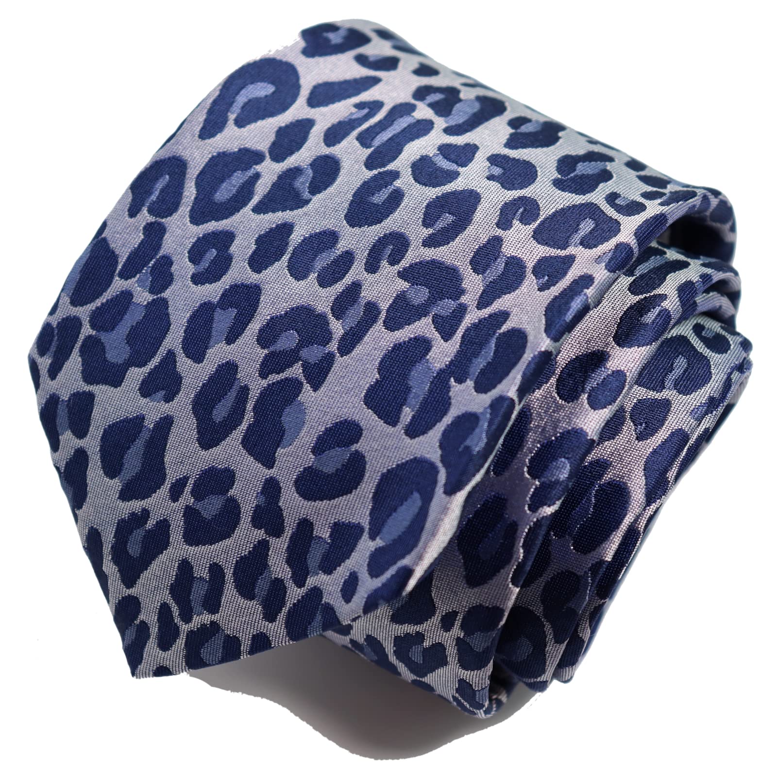 

[Michiko London] Italian Fabric, Made in Japan, Fabric in Italy Necktie, Brand KOSHINO, Geometric Animal Print, 100% Silk, Gift, Present, Men s,