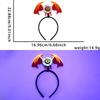 Halloween Felt Headband Glow in The Dark Pumpkin Ghost Bat Eyeball Hair Hoop Cosplay Costume Hair Ornament Halloween Night Party