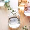 Nordic Glass Vase Transparent Small Flower Pot Ornament Hydroponic Tabletop Vasen Planters Home Aesthetic Decor Ornament Craft