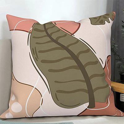 Home Decor Abstract Leaf Pattern Decorative Cushion Covers Pattern Cushion Cover Suitable for Sofa Bedroom Car Pillow Cover