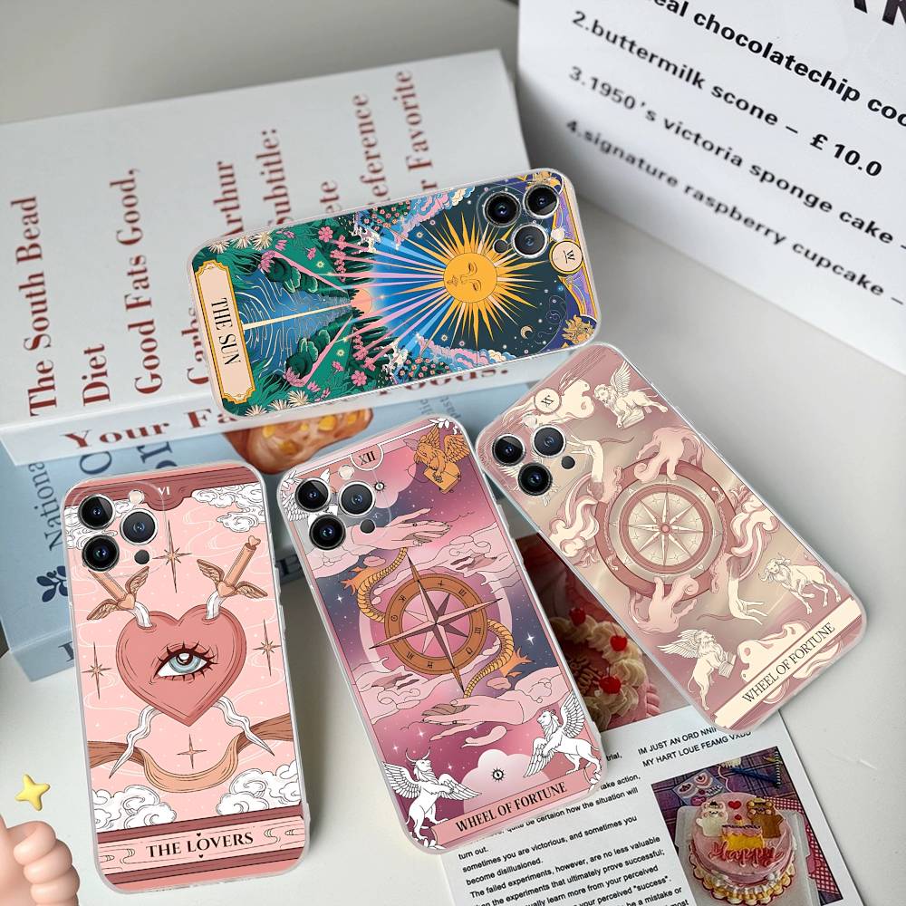 Divination Tools T-tarot Cards Phone Case For IPhone 17 16 14 11 12 13 15 Pro Max 14 Plus 17 Air Cover