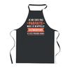 Kitchen Apron - PLANETEE - Perfect Clementine - Black - Breton Print - 90x60 Cm