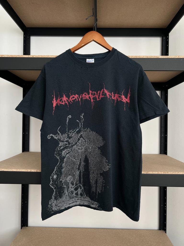 Unisex Gömlek Pamuklu Oversize Büyük Beden Vintage 2000'ler Heaven Shall Burn Extreme Metal Band Tişörtü