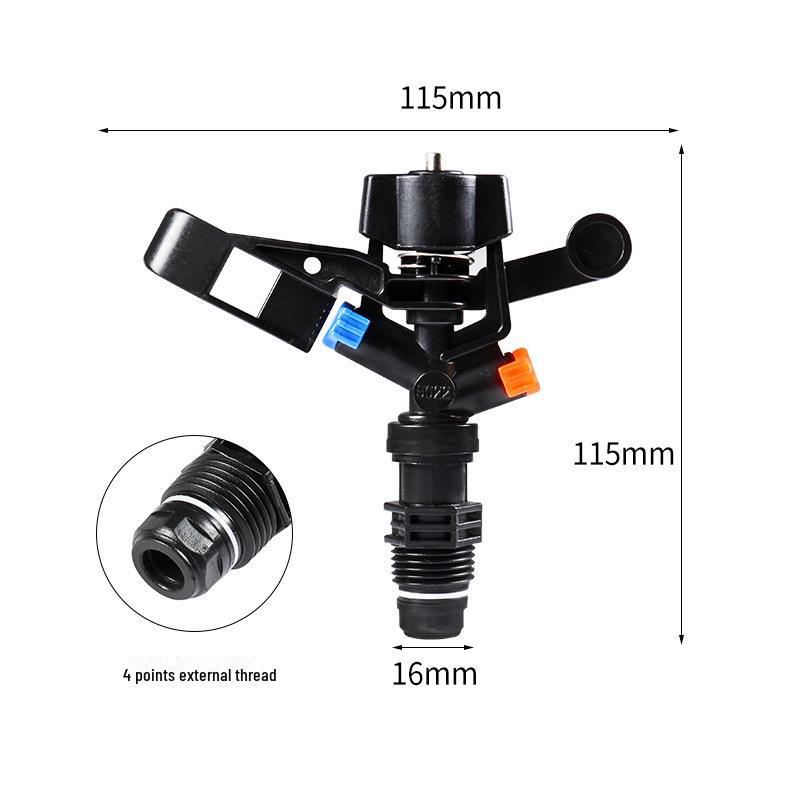 4-Point Zinc Alloy Rotating Butterfly Garden Sprinkler - 360° Automatic Irrigation