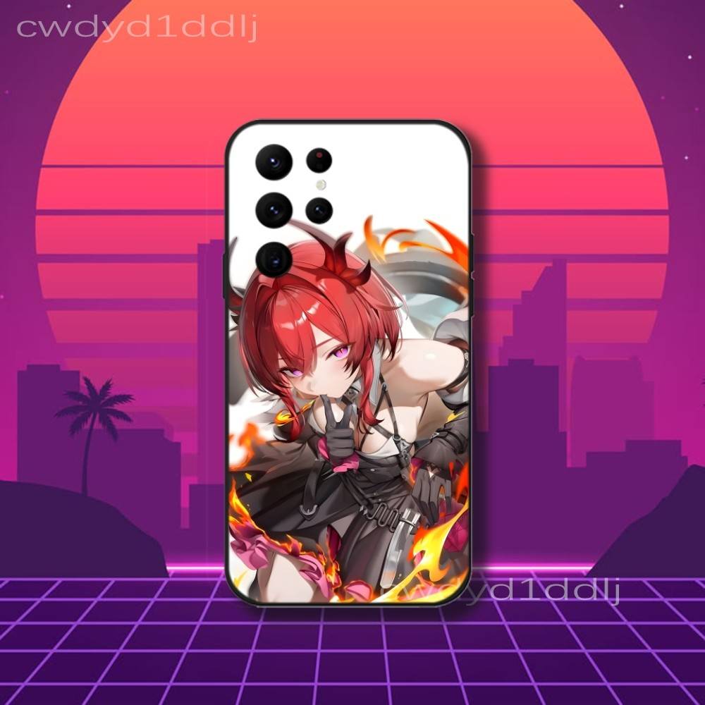 Laevatein A-Arknights Endfield Phone Case For Samsung S10,S21,FE,S21 ,S26,S25,S24,S23,Ultra,S9,S22,Plus Black Shockproof TPU