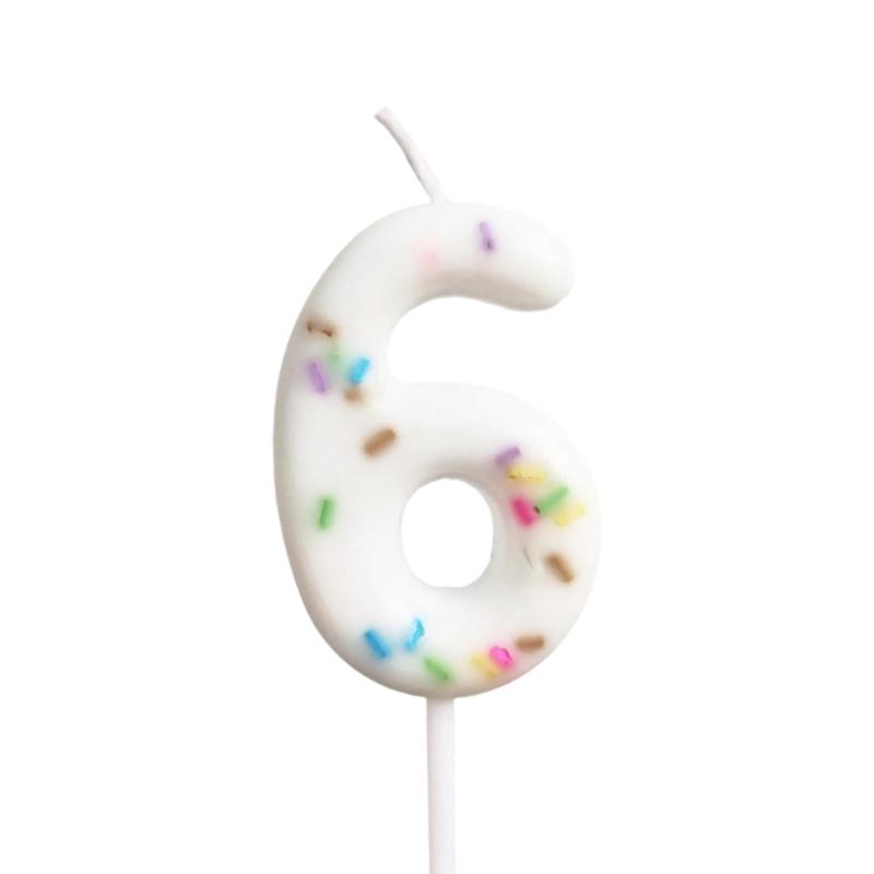 Unique Kids Birthday Cake Candle Decoration Colorful Wax Number for Party Celebration and Family Gatherings