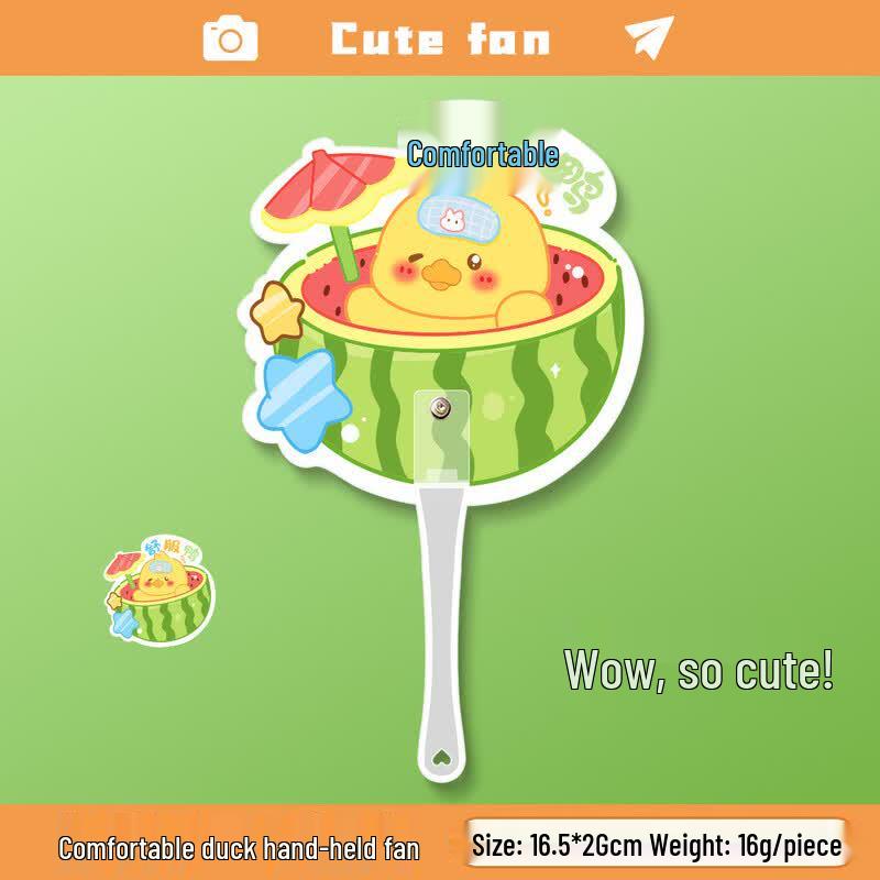 Cartoon Mini Hand Fan 10-pack