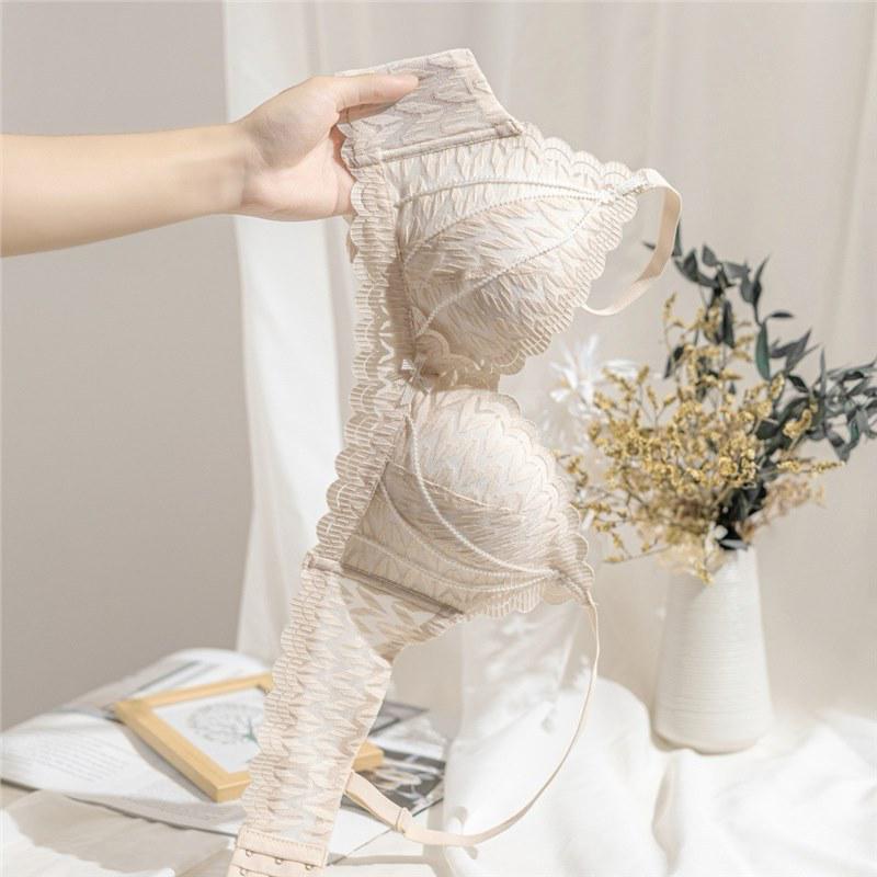 Krajková tenká spodní prádlo Pure Desire - Podprsenka s křížovým košíčkem pro zvětšení malých prsou