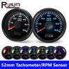 2'' 52MM Tachometer Gauge 3000/4000/6000/7000/8000 RPM Tacho Meter 7 Colors Backlight for Boat Car Truck RPM Sensor 9-32V