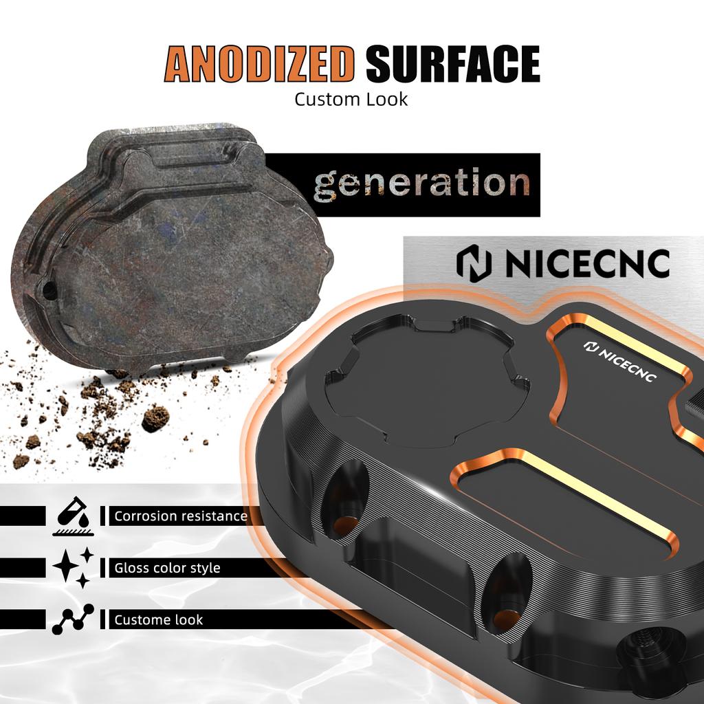 NICECNC Transmission Side Cover For Harley Street Glide FLHX Road King FLHR Road Glide FLTR Dyna Low Rider FXDL Street Bob FXDB
