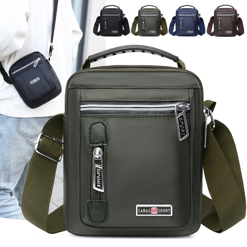 Shoulder Bag Men's Messenger Bag Backpack Casual Waterproof Nylon Bag Travel Bag Trendy Fashion Men's Bag