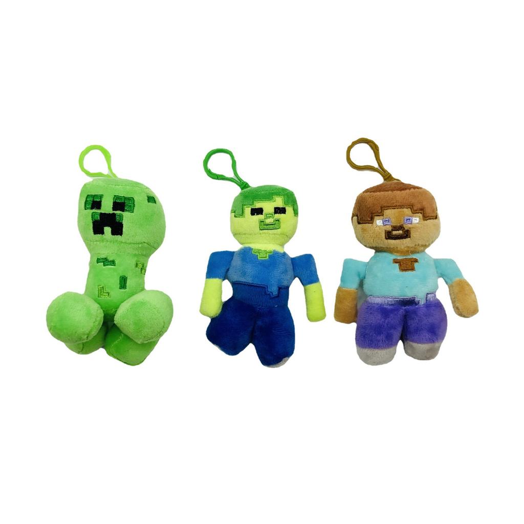 10-15cm for Minecrafte Game Plush Game Toys Cartoon Backpack Pendant Soft Stuffed Birthday Gift Dolls Toys
