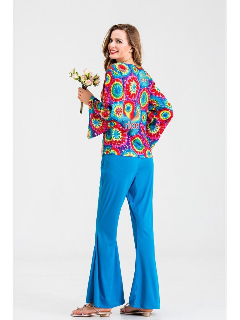 80s Hippie Halloween Unisex Costumes & Masquerade Ball Stage Attire