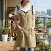 Breathable Chinese-style Apron Adjustable Kitchen Apron Durable Cooking Apron Baking