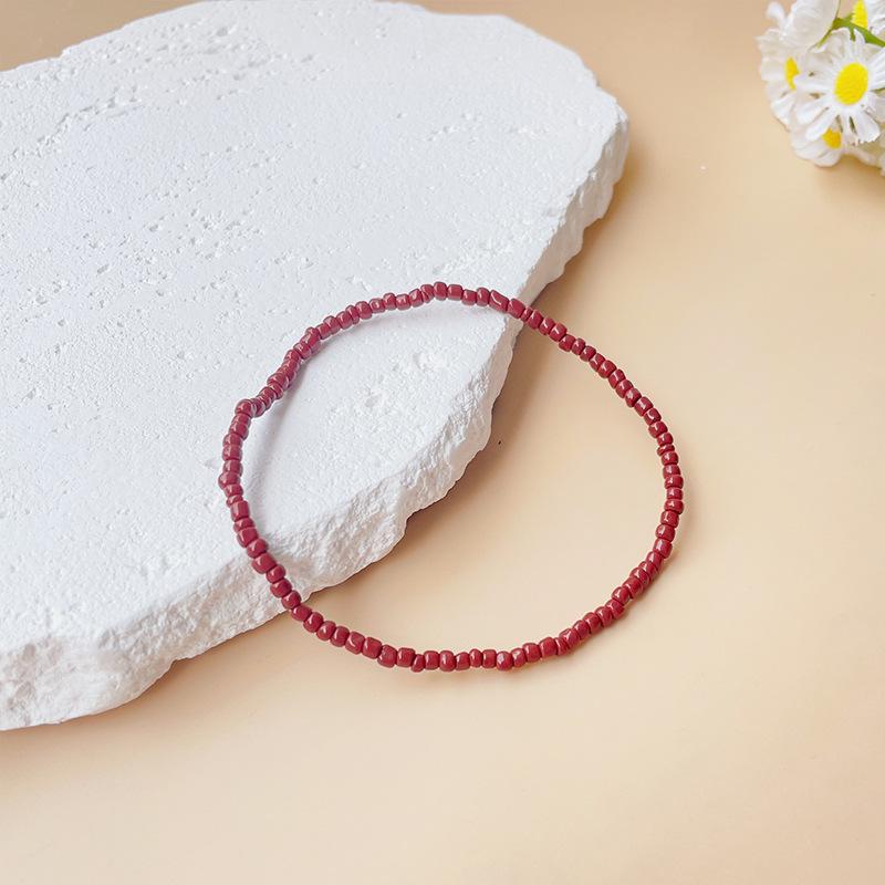 Bohemian Miyuki Seed Bead Colorful Handmade Elastic Anklet