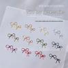 Nail Art 3D Bow Decorations: Hand-Twisted Iron & Copper Wire (5 Pieces)