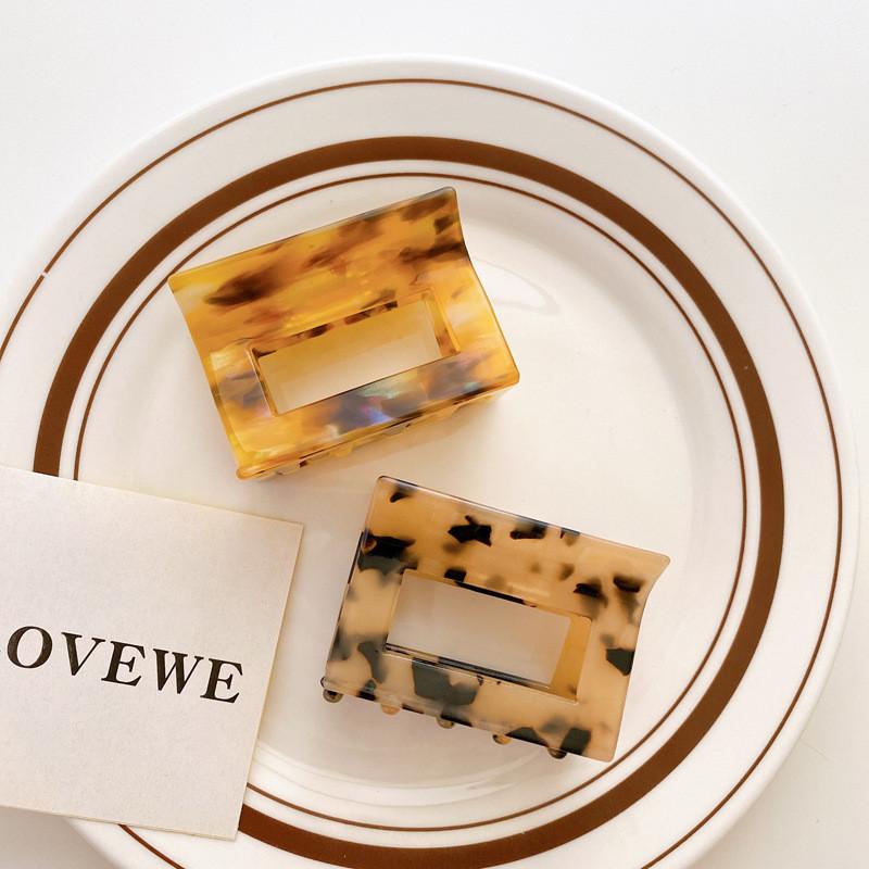 Elegante 6cm Acetat Haarspange Stilvolles Geometrisches Haaraccessoire für Frauen