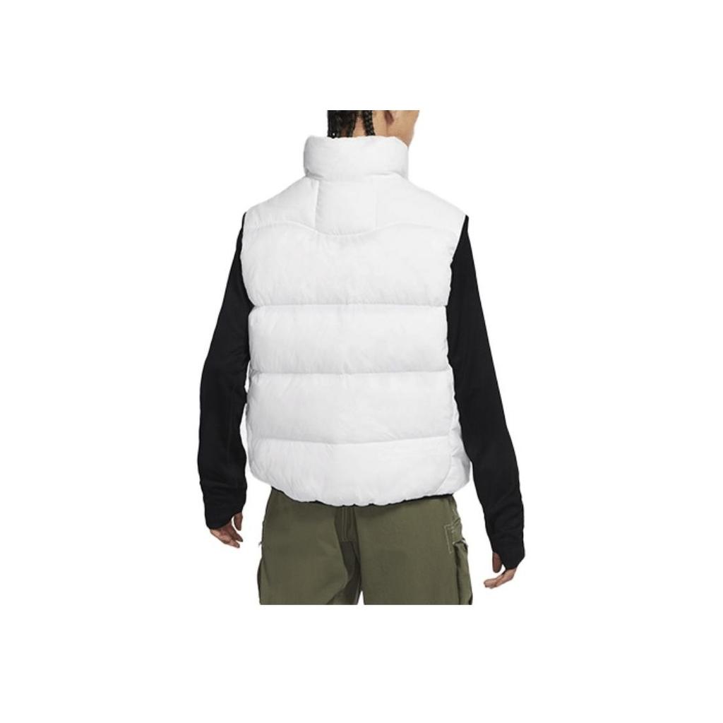 Nike Therma-Fit Adv Airora Logo Print Stand Collar Sports Down Vest Men Vest White DM4236-100