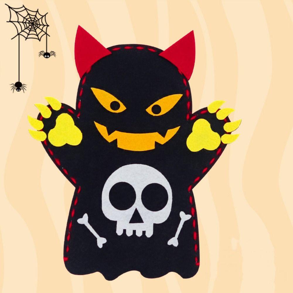 Bat DIY Hand Puppet Kits Pumpkin Halloween Puppet Hand Puppet Toy  Halloween Decoration