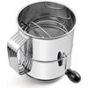 Good-Flour Sifter Hand Crank Fine Mesh Screen Universal Flour Sieve For Pastries Cupcakes Decorate Cakes Equipment