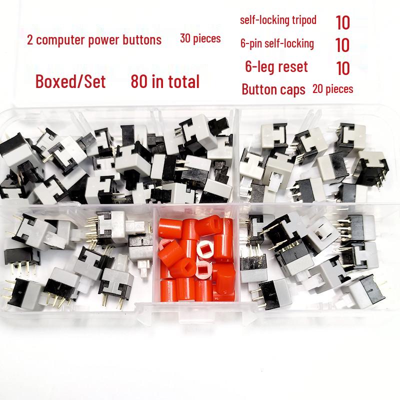 Desktop Computer 2-Pin Non-Locking Power Switch (10-Pack)