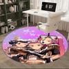 Kpop Girls Chair mat Round Rug-Office carpet, Machine Washable, Non-slip, Suitable for Living Rooms, Bedrooms, Entryways, and Holiday-themed
