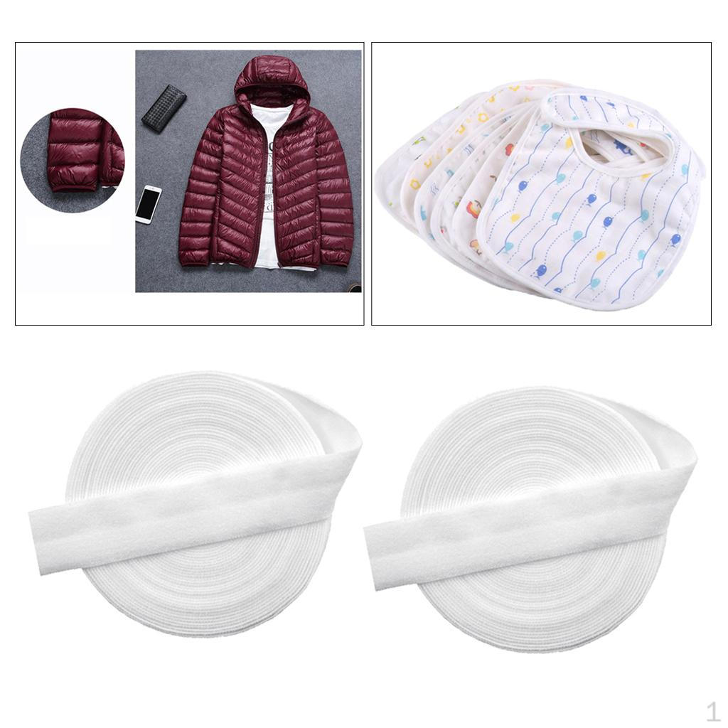 

2x Белая Эластичная Плоская Косая Бейка для Шитья Одежды