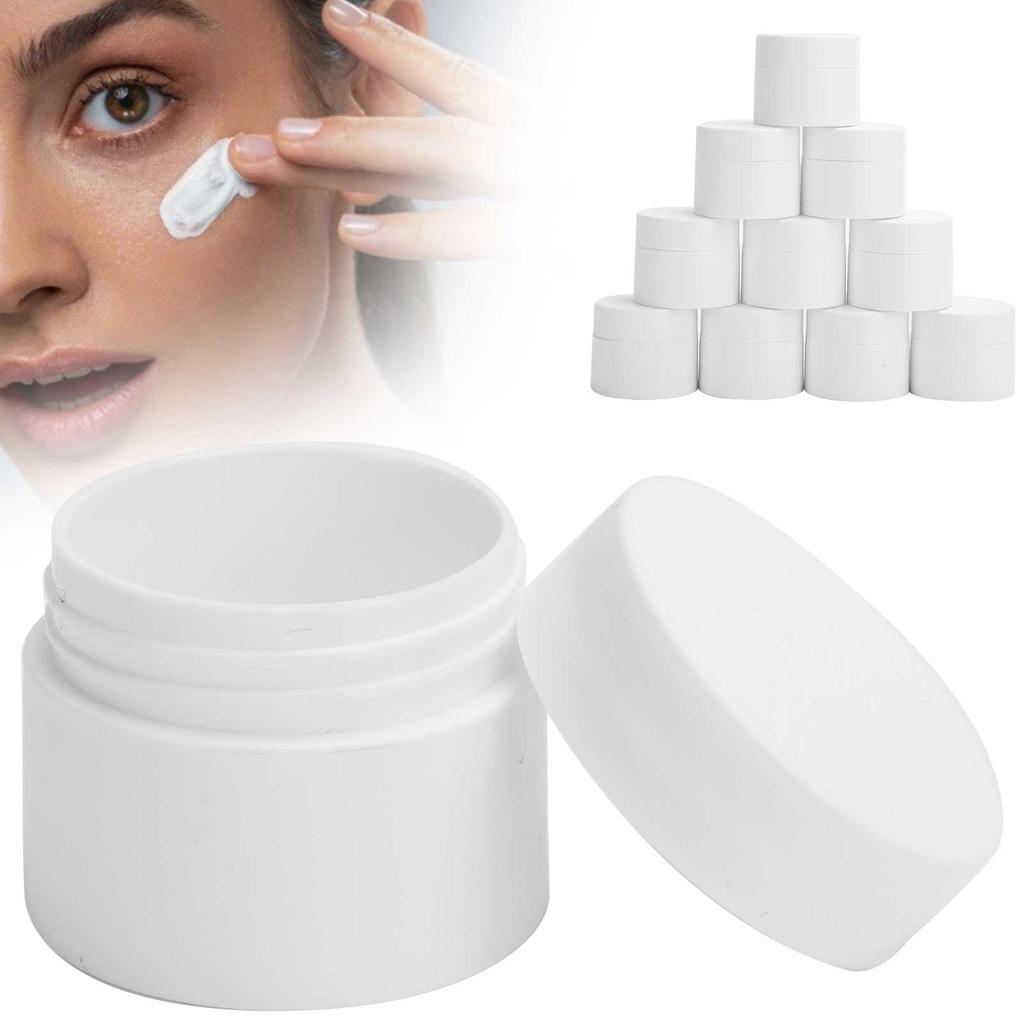 10pcs Empty Face Cream Bottle Jar Refillable DIY Skin Moisturizing Gel Container (10g   Pc)