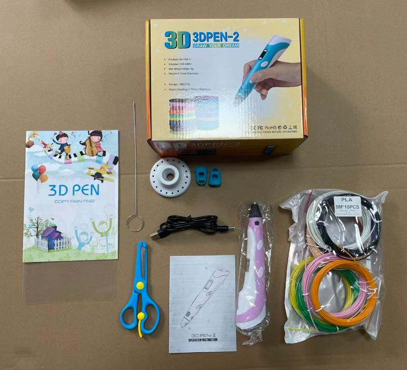 Second Generation 3D Printing Pen for Children - DIY Stereo Graffiti and Drawing Educational Toy