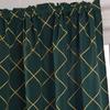 Nordic Finished Curtains Solid Color Geometric Embroidery Piercing Rod Curtains Solid Color Blackout Curtains