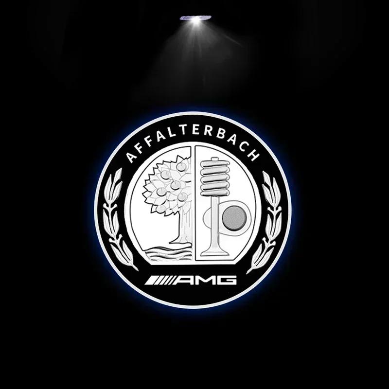 C200 E200  For Mercedes Benz 2025 For Benz AMG 2pcs Car Door Welcome Light Led HD Projector Lamp Courtesy Lights For Mercedes Be