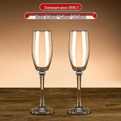 Jiakangming Crystal High-Stem Champagne Flutes