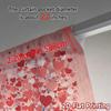 2D Flat Printing  JIT 2pcs   Curtains (Without Rod) Heart Blossom Minimalist Modern Curtains Polyester Easy Install Curtains