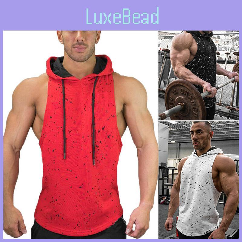 Premium Quality Men Gym Clothing Bodybuilding Stringer Hoodie Tank Top Muscle Shirt Tee