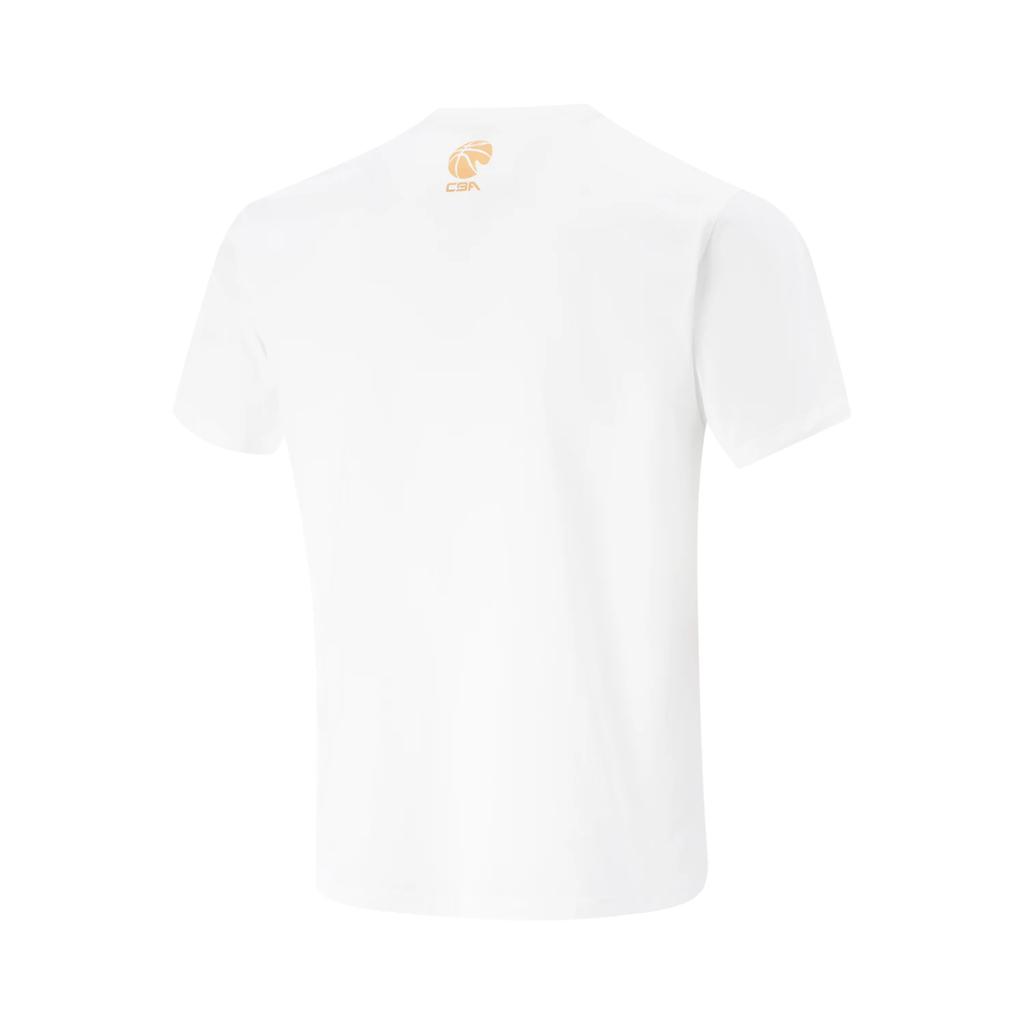 Li Ning Professional Basketball Series CBA Letter Print Breathable Versatile Short Sleeve T-Shirt Beijing Shougang Fan Edition 24-25 Season AHSVC19-1