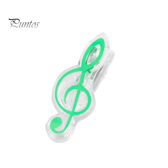 

Зажим для заметок, форма музыкальной шкалы, многоразовая выдалбливаемая портативная скрепка для заметок, указательная закладка, книга, офис, школьные канцелярские принадлежности, зажим A зелёный