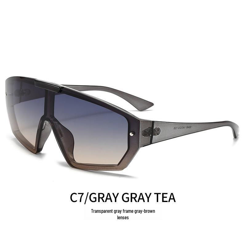 

Трендовые солнцезащитные очки в европейском и американском стиле с большой оправой для мужчин и женщин - Идеально подходят для велоспорта и занятий спортом на открытом воздухе