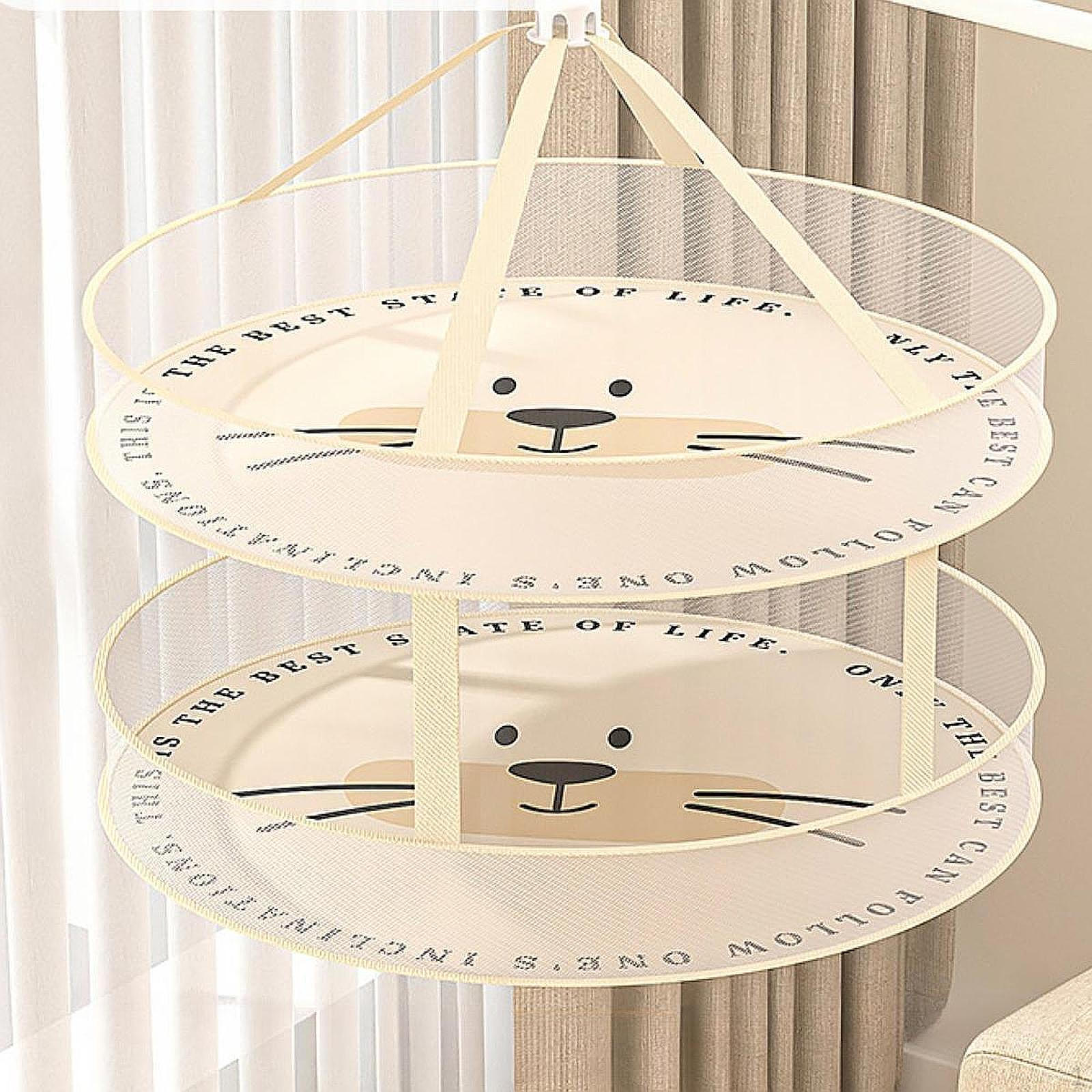 

Вешалка-сушилка для свитеров, сетка для сушки одежды, свитеров, игрушек White Double layer