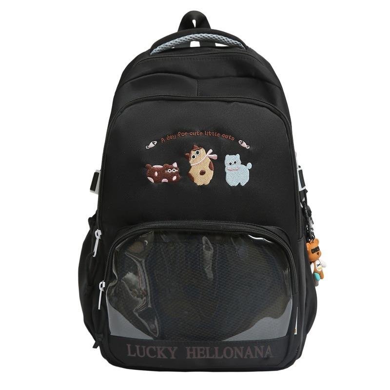 New high-value, fresh, sweet and cute animal backpack, lightweight spring outing for junior and high school students, and large-capacity backpack.