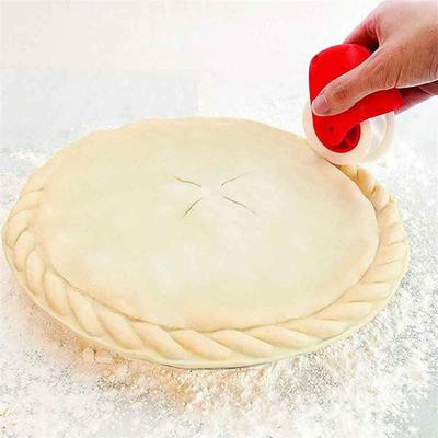 Cucina Pizza Pasticceria Lattice Cutter Pasticceria Torta Decor Cutter Rullo in plastica per pizza Pasticceria Torta Crosta Strumenti di cottura