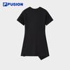 FILA FUSION Women's Irregular Knit T-Shirt Dress